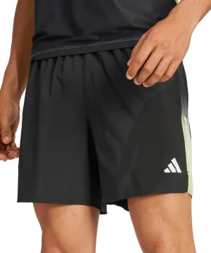 adidas Own The Run Colour Block 7 Inch Mens Running Shorts - Black