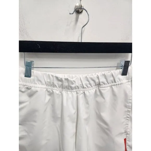 Adidas Stella McCartney Womens Exercise Shell Shorts Large White Mesh Panel