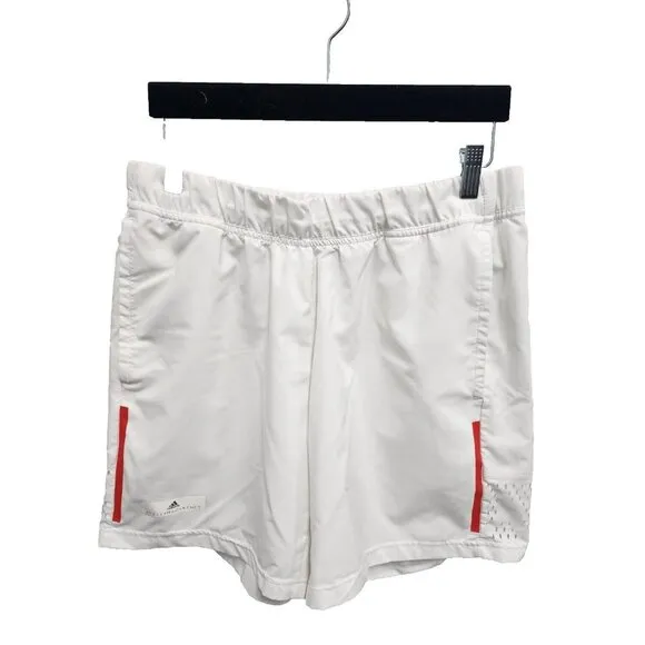 Adidas Stella McCartney Womens Exercise Shell Shorts Large White Mesh Panel