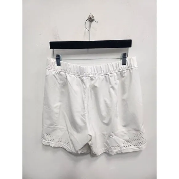 Adidas Stella McCartney Womens Exercise Shell Shorts Large White Mesh Panel