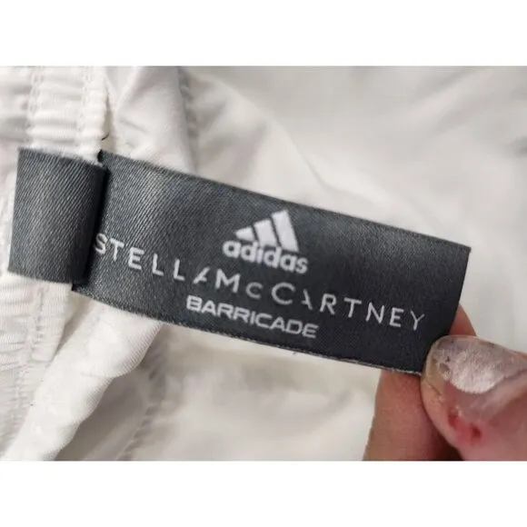 Adidas Stella McCartney Womens Exercise Shell Shorts Large White Mesh Panel