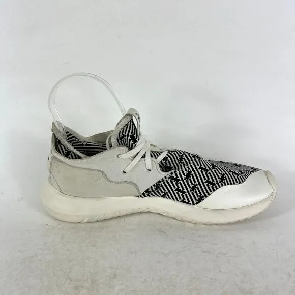 Adidas Tubular Entrap Primeknit Shoes Women's 8 Black White Running Sneakers