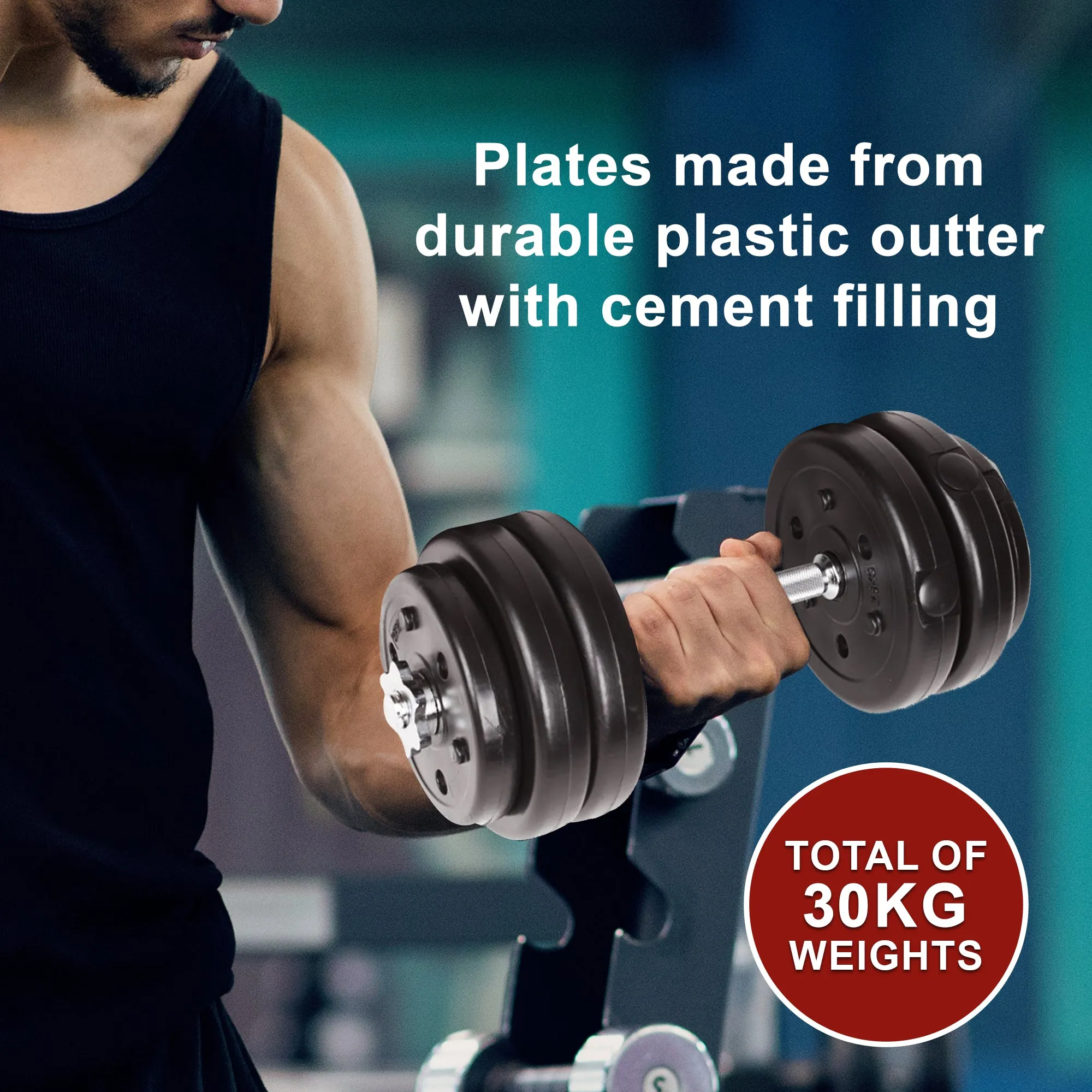 Adjustable Dumbbell Set - 30kgs