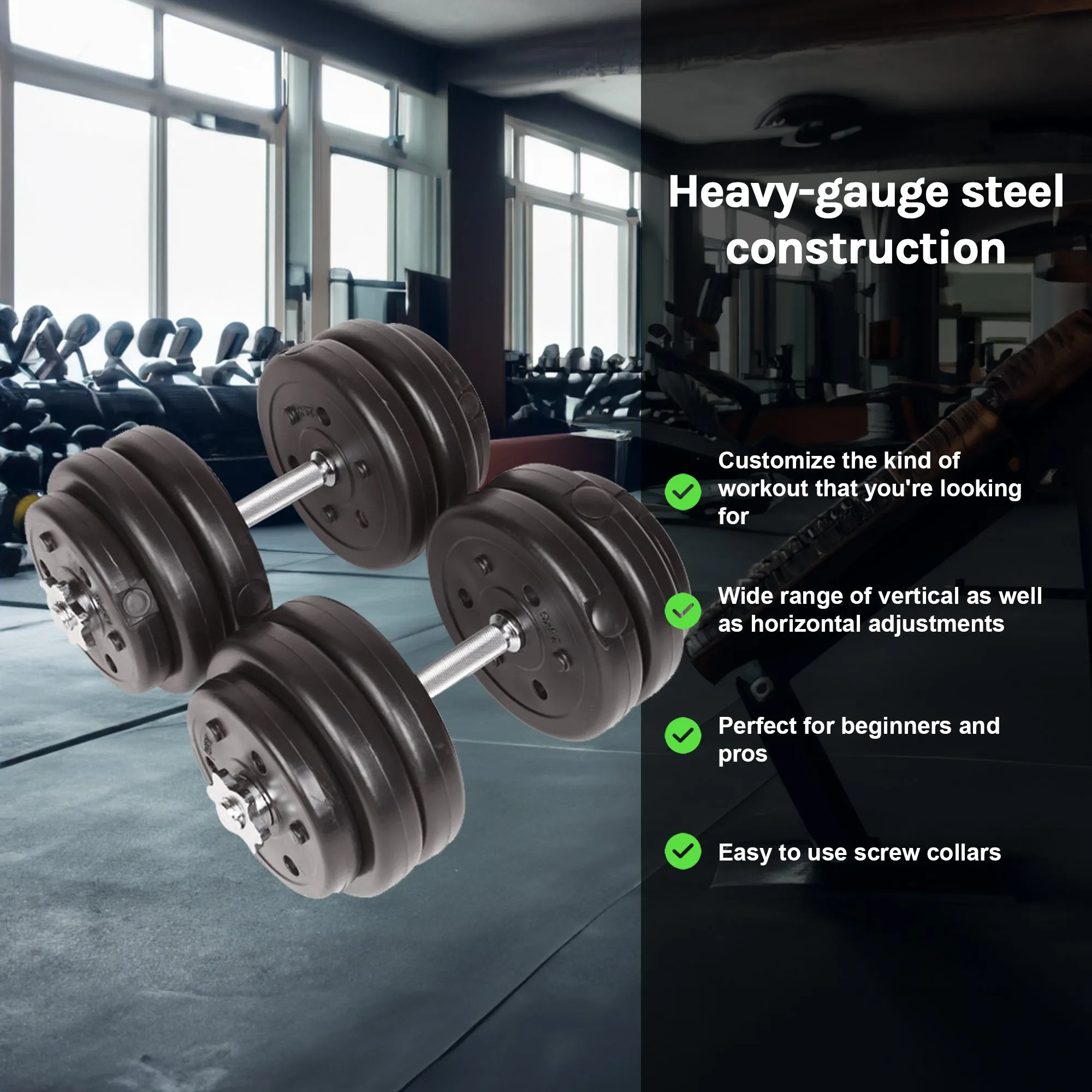Adjustable Dumbbell Set - 30kgs