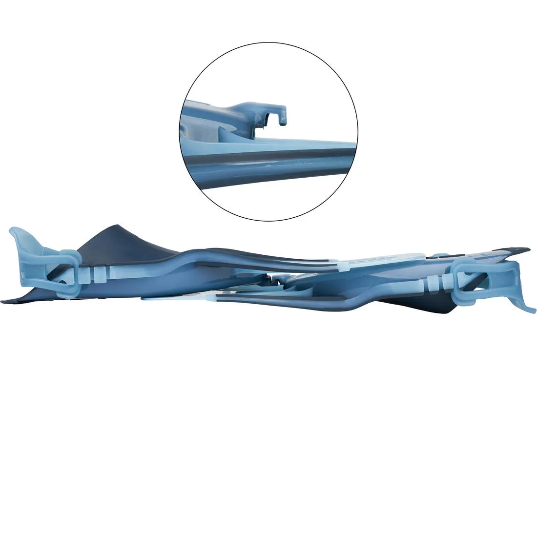 Adult Adjustable Snorkelling Fins SUBEA SNK 100 - Turquoise