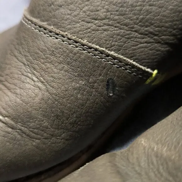 Ahnu Helena Leather Green Tall Riding Boots 7