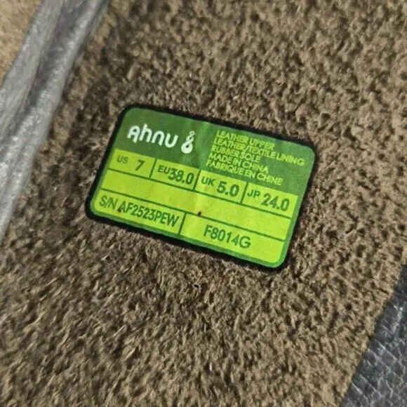 Ahnu Helena Leather Green Tall Riding Boots 7