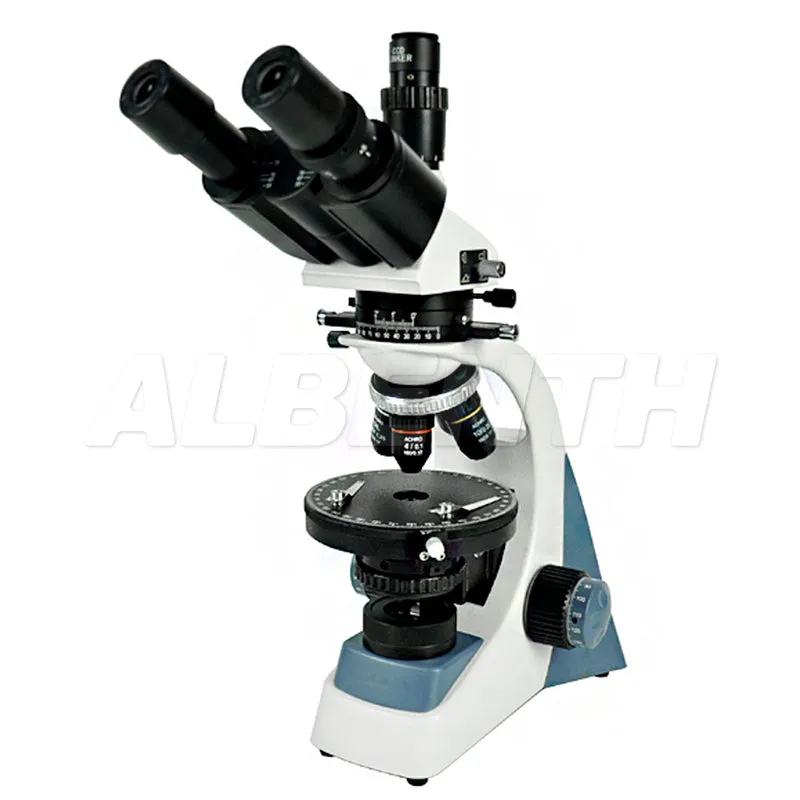 Albenth 40X-1000X Trinocular Polarizing Microscope