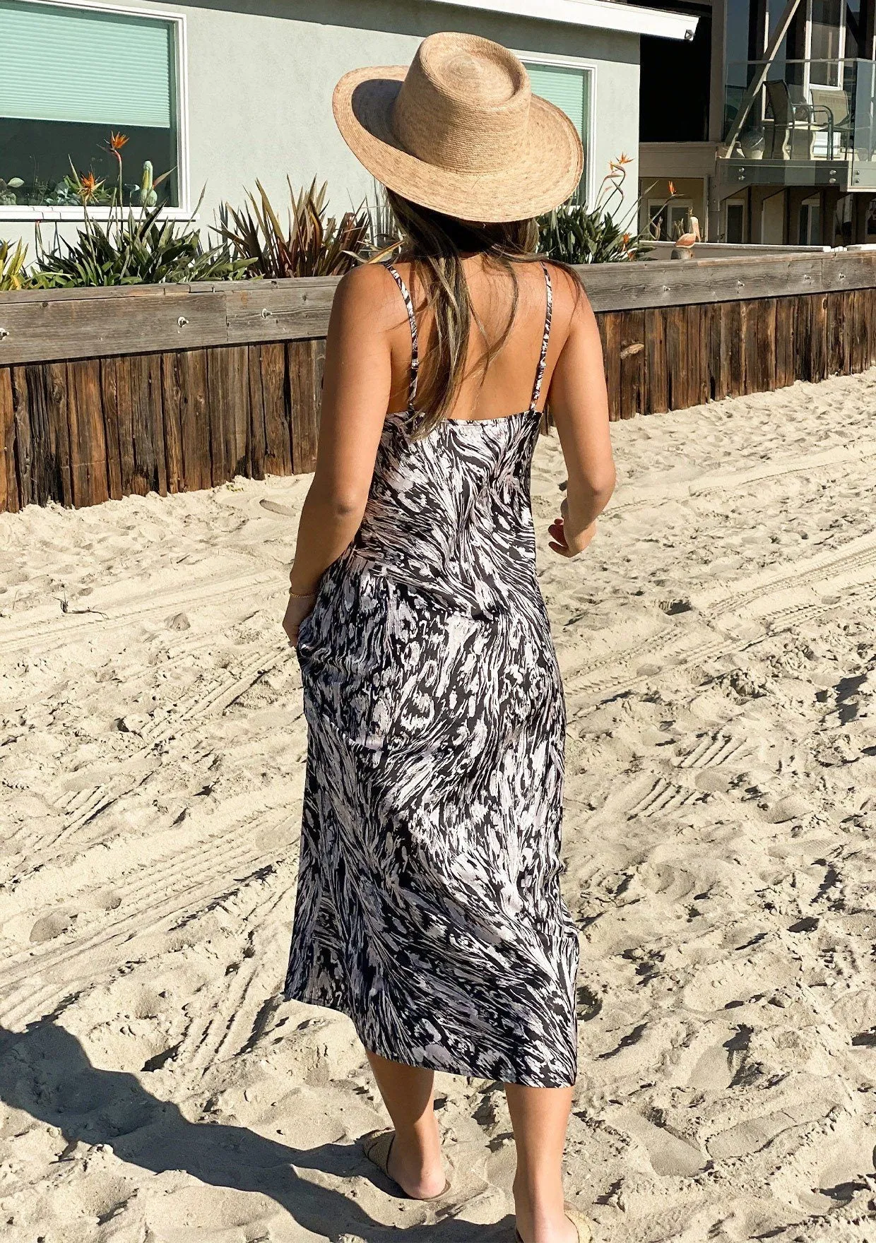 Alchemy Lace Trim Slip Dress