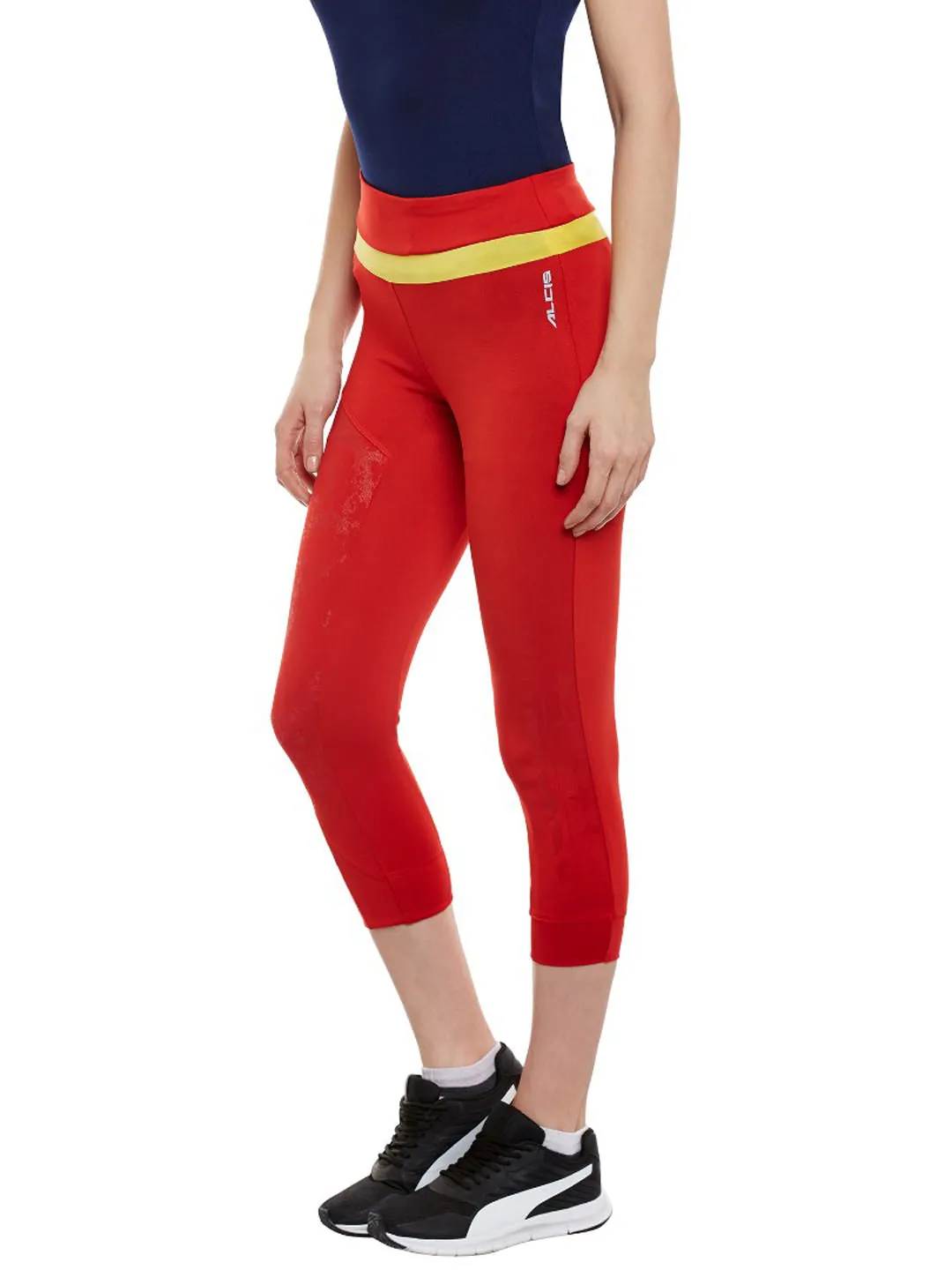 Alcis Red Running Tights AKRUWLG0900249