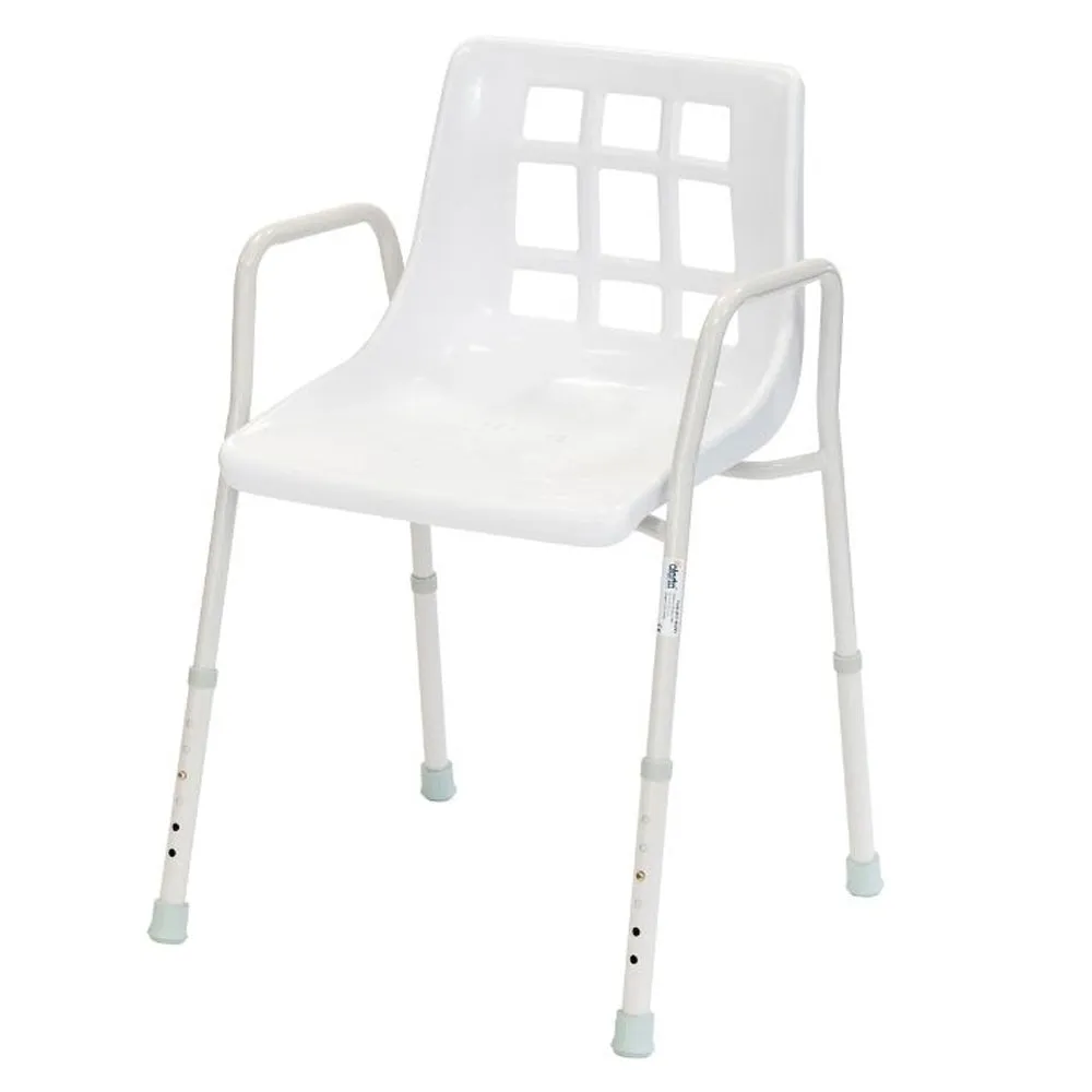 Alerta Height Adjustable Stationary Shower Chair