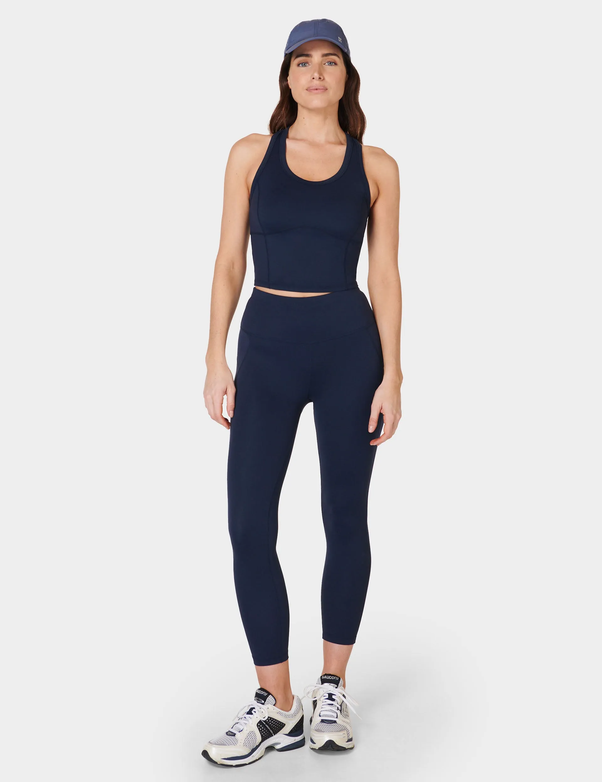 All Day 7/8 Leggings - Navy Blue