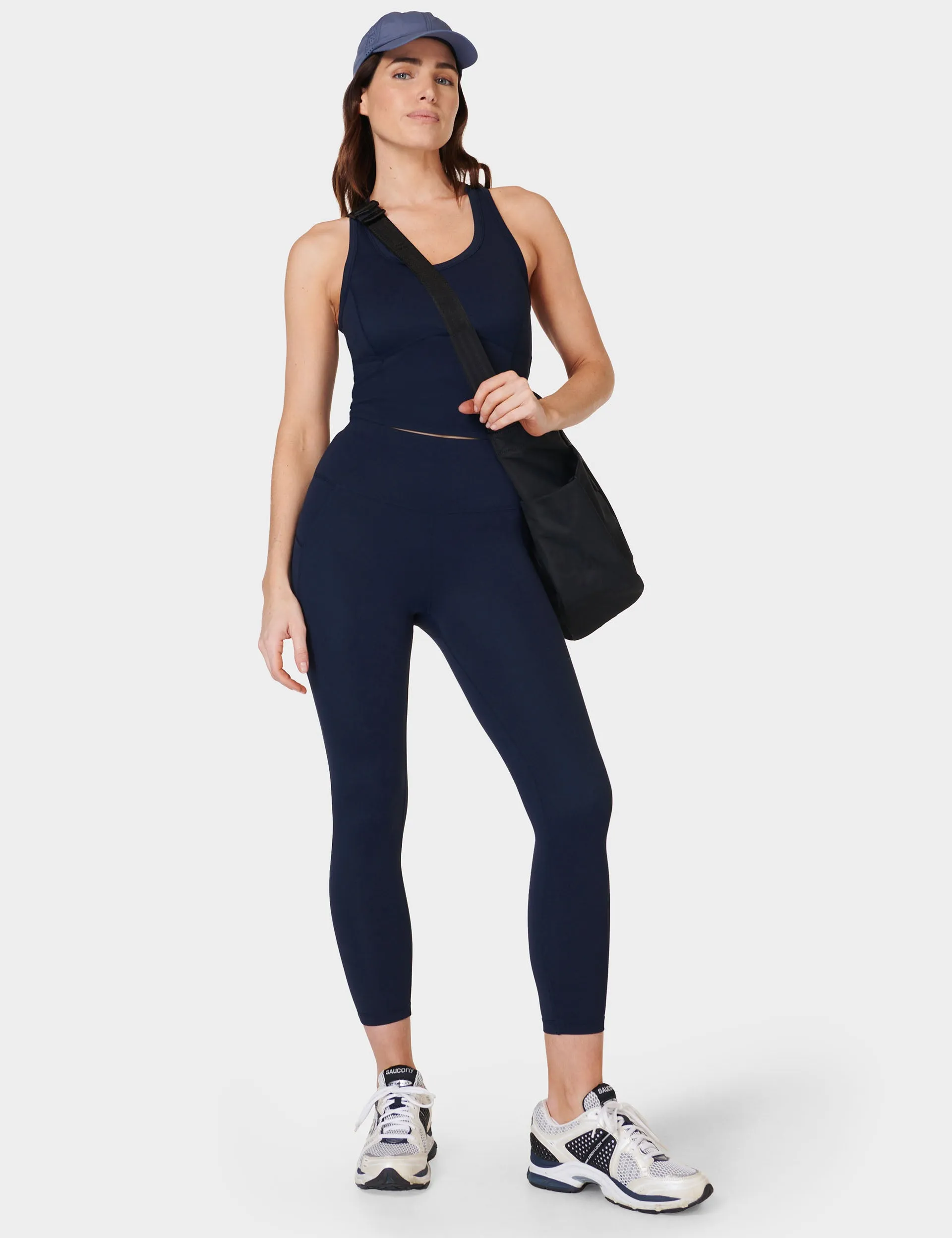 All Day 7/8 Leggings - Navy Blue