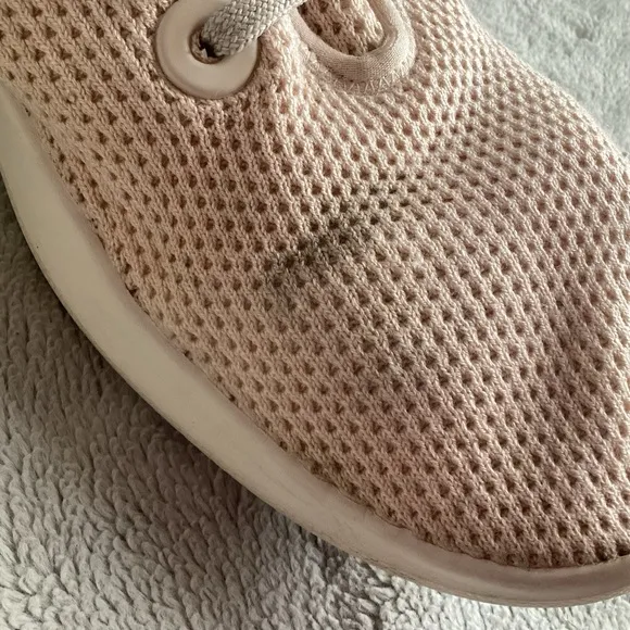 Allbirds Men's Tree Runners Lace-Up Sneaker Shoe Kauri Stone Light Pink Cream 12