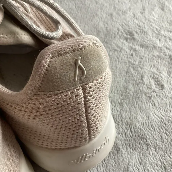 Allbirds Men's Tree Runners Lace-Up Sneaker Shoe Kauri Stone Light Pink Cream 12