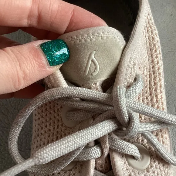 Allbirds Men's Tree Runners Lace-Up Sneaker Shoe Kauri Stone Light Pink Cream 12