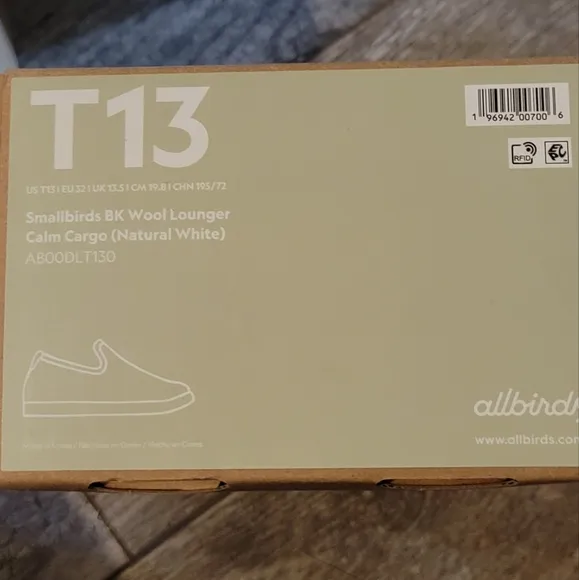 Allbirds Smallbirds Merino Wool Lounger Shoes Calm Cargo Green Machine Washable