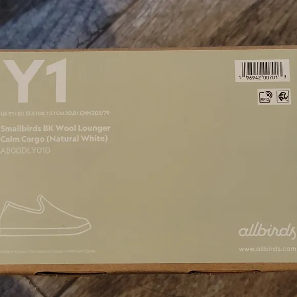 Allbirds Smallbirds Merino Wool Lounger Shoes Calm Cargo Green Machine Washable