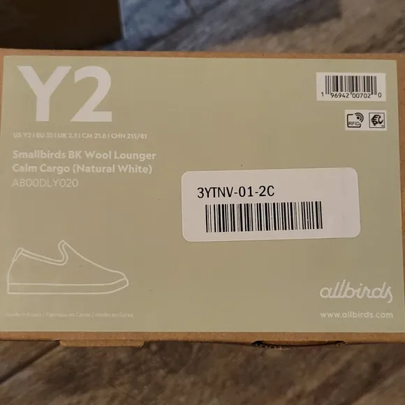 Allbirds Smallbirds Merino Wool Lounger Shoes Calm Cargo Green Machine Washable