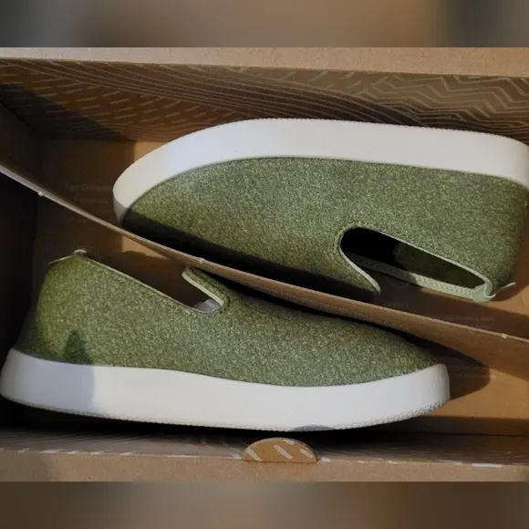 Allbirds Smallbirds Merino Wool Lounger Shoes Calm Cargo Green Machine Washable