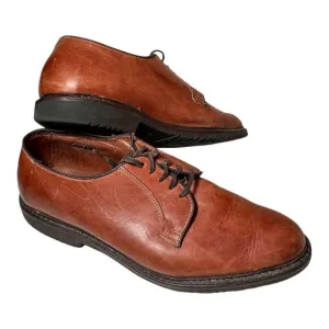 Allen Edmonds Badlands Leather Derby Oxford Dress Shoes Brown Mens Size 11 D