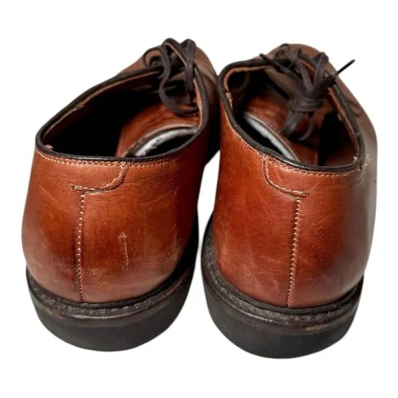 Allen Edmonds Badlands Leather Derby Oxford Dress Shoes Brown Mens Size 11 D