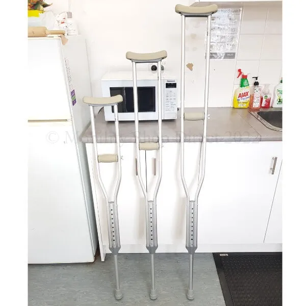 Aluminium Underarm Crutches Adjustable