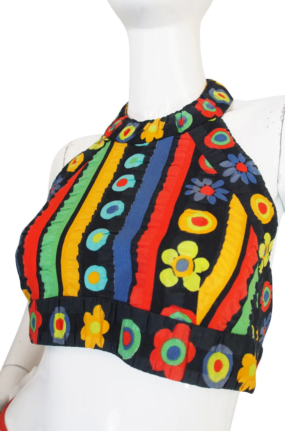 Amazing 1971 Donald Brooks Halter Top & Skirt