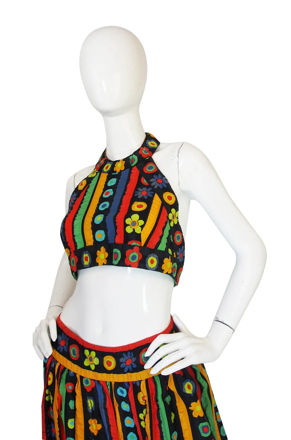Amazing 1971 Donald Brooks Halter Top & Skirt