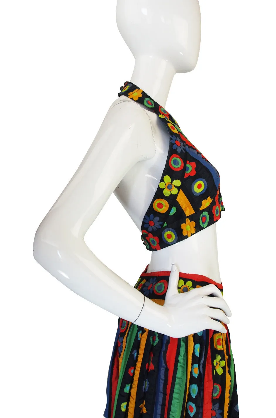 Amazing 1971 Donald Brooks Halter Top & Skirt