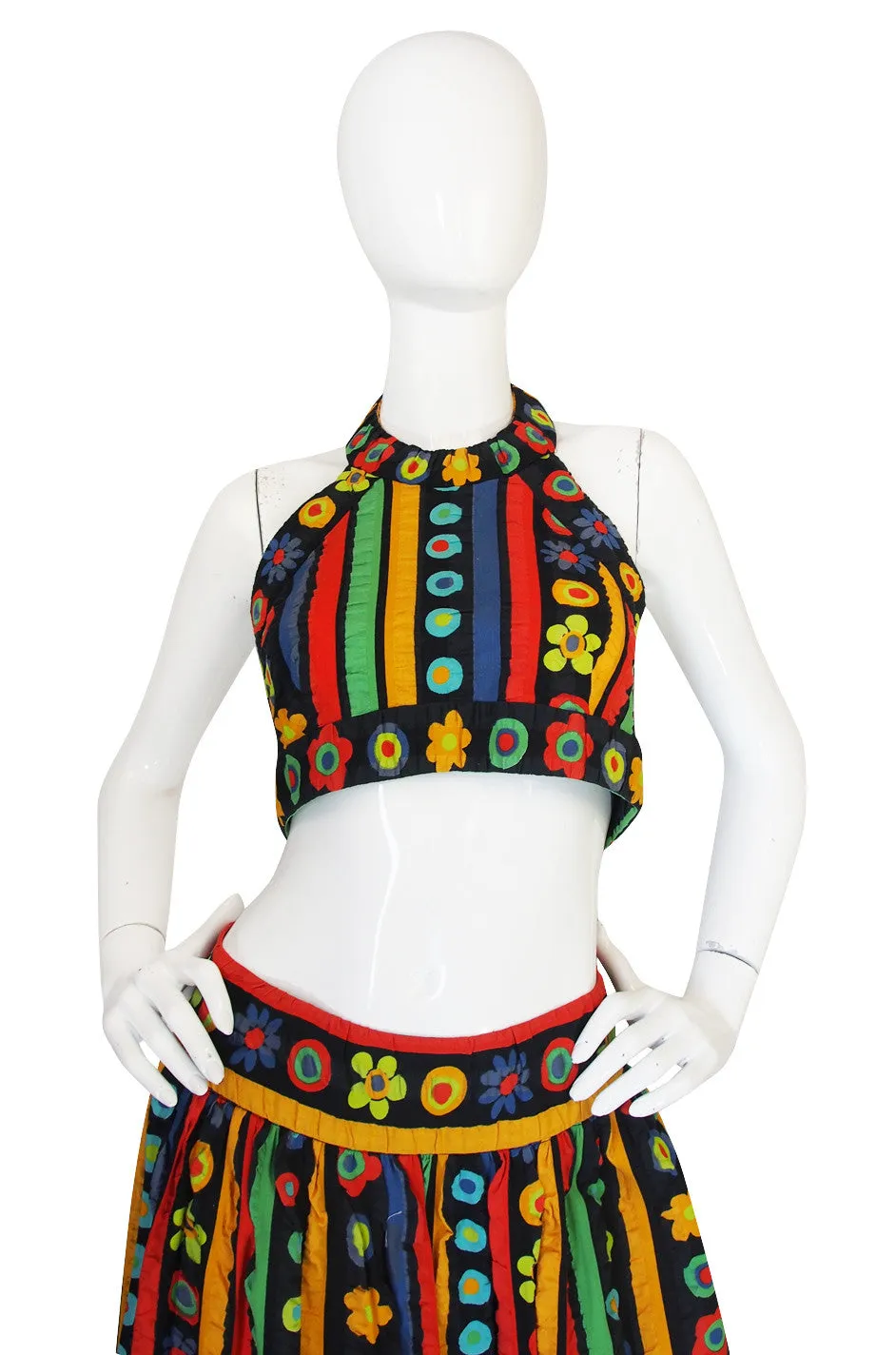 Amazing 1971 Donald Brooks Halter Top & Skirt