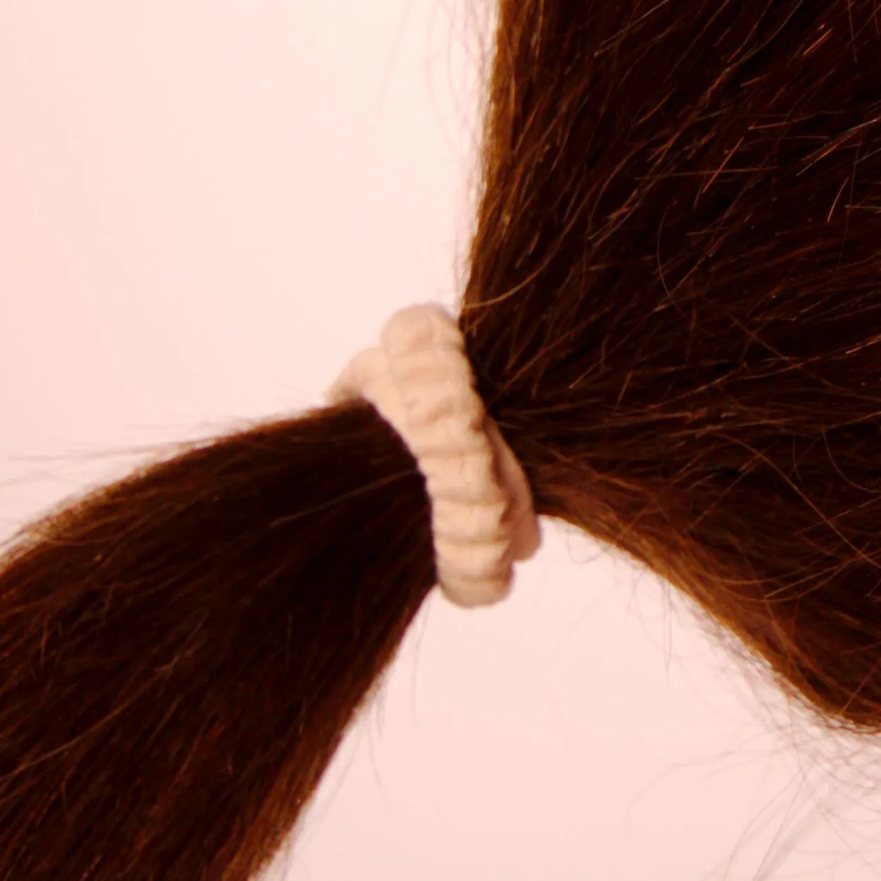 Amelia Beauty, Earth Tones Skinny Jersey Scrunchies, 2.125in Diameter, Gentle on Hair, Strong Hold, No Snag, No Dents or Creases. 12 Pack