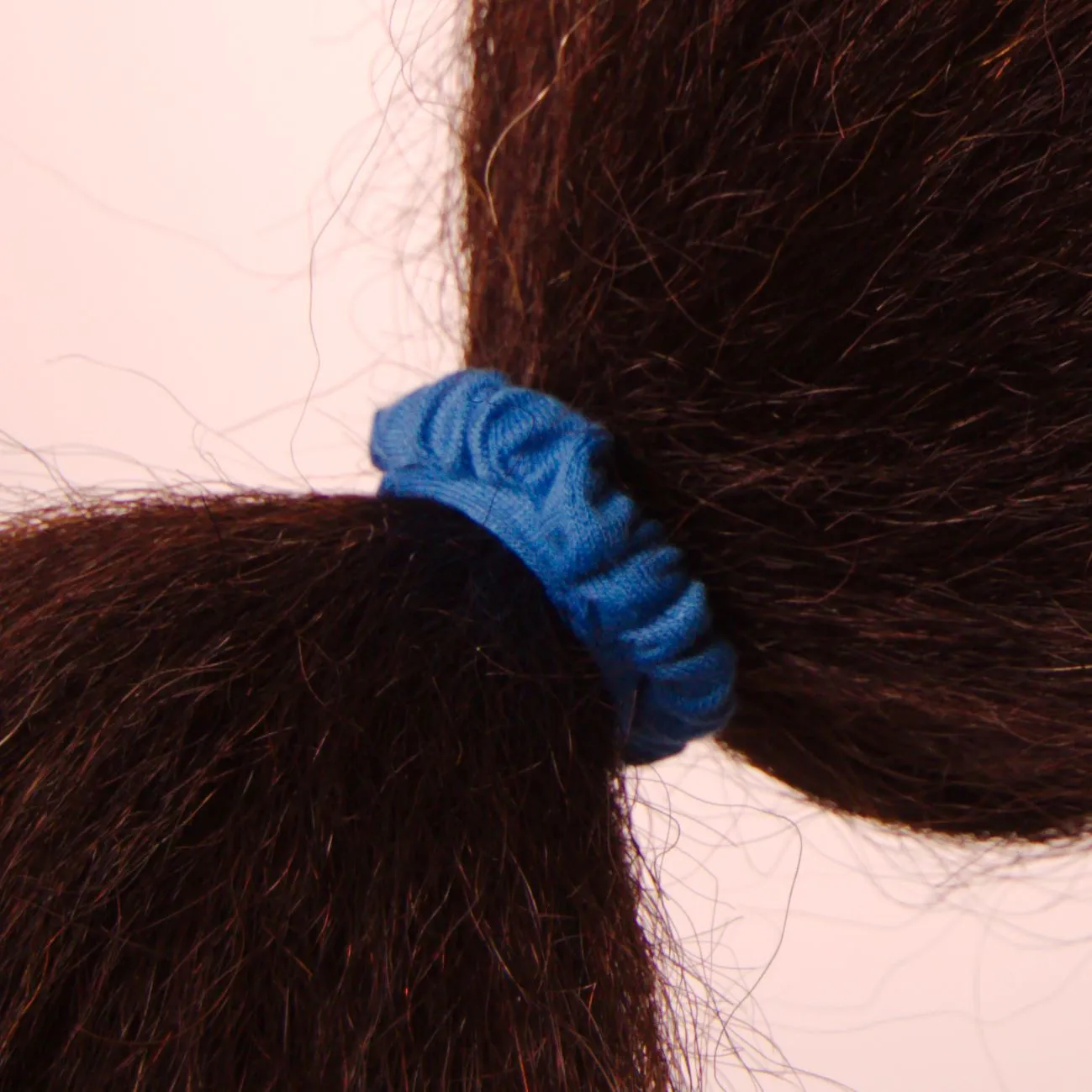 Amelia Beauty, Ocean Blend Skinny Jersey Scrunchies, 2.125in Diameter, Gentle on Hair, Strong Hold, No Snag, No Dents or Creases. 12 Pack
