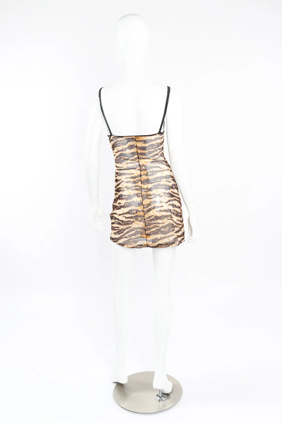 Animal Print Mesh Chemise