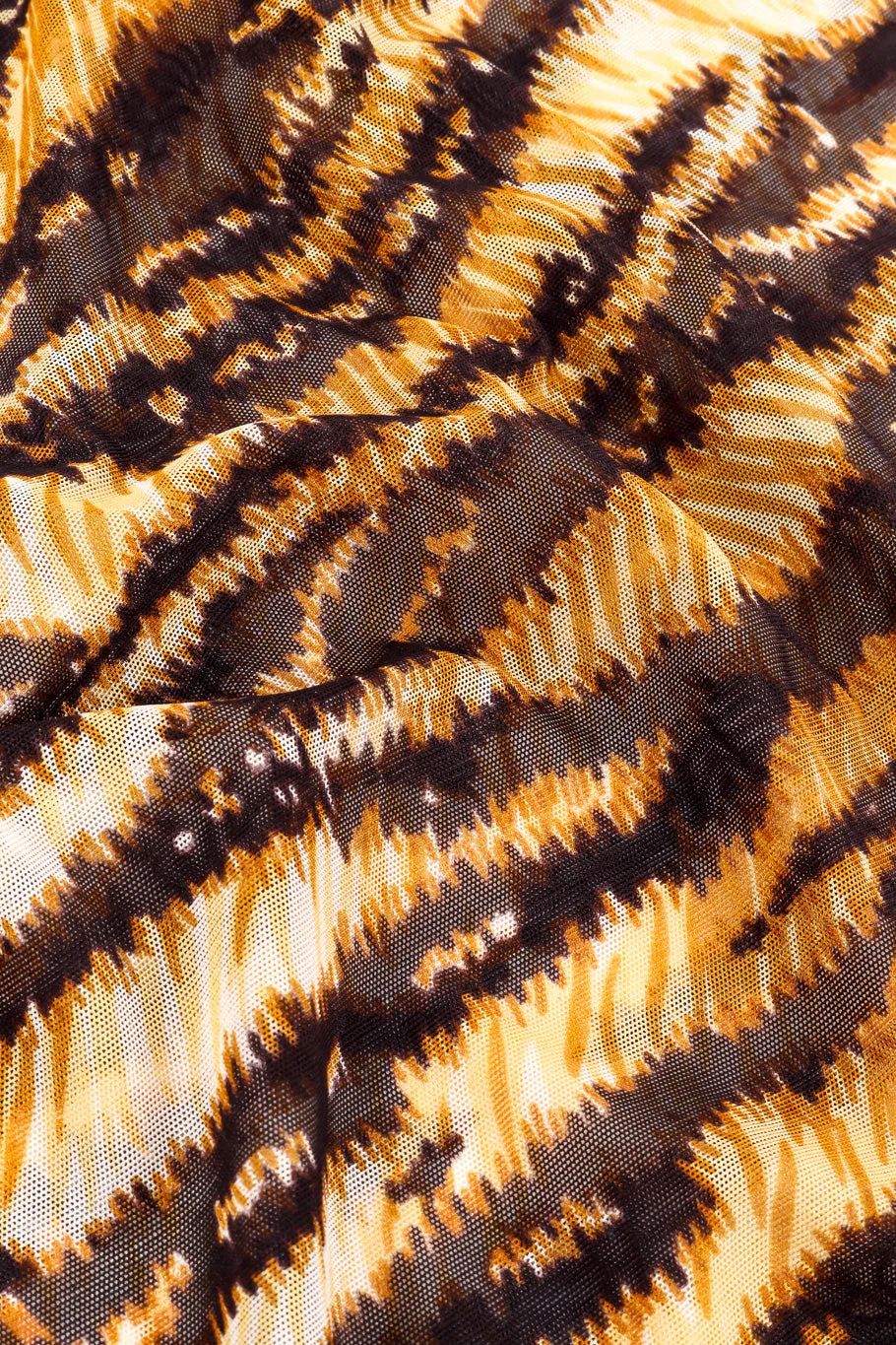 Animal Print Mesh Chemise