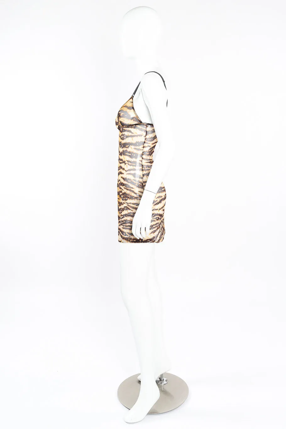 Animal Print Mesh Chemise