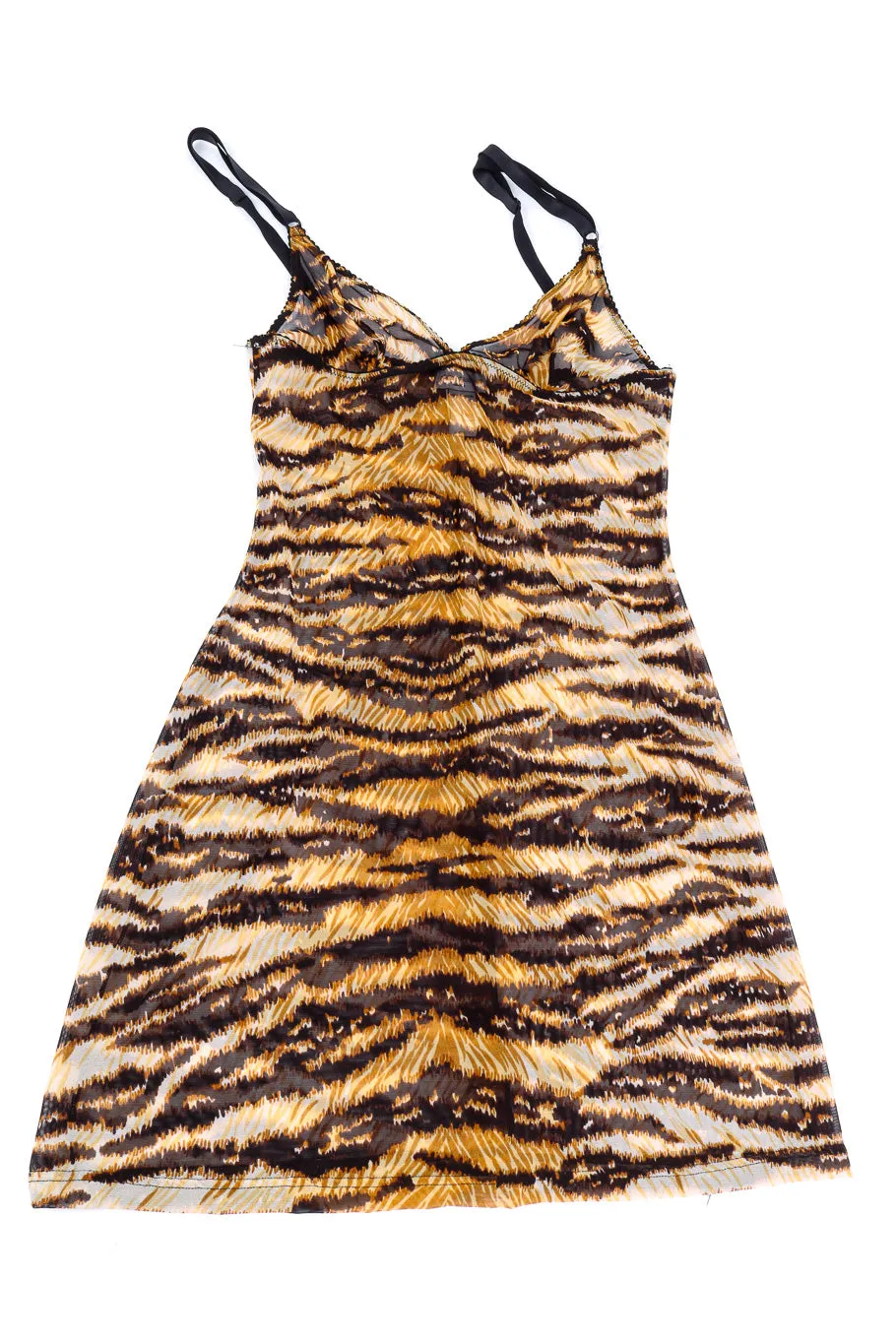Animal Print Mesh Chemise