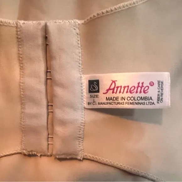 Annette Diva Defined Adjustable Control Slip Beige Size Large
