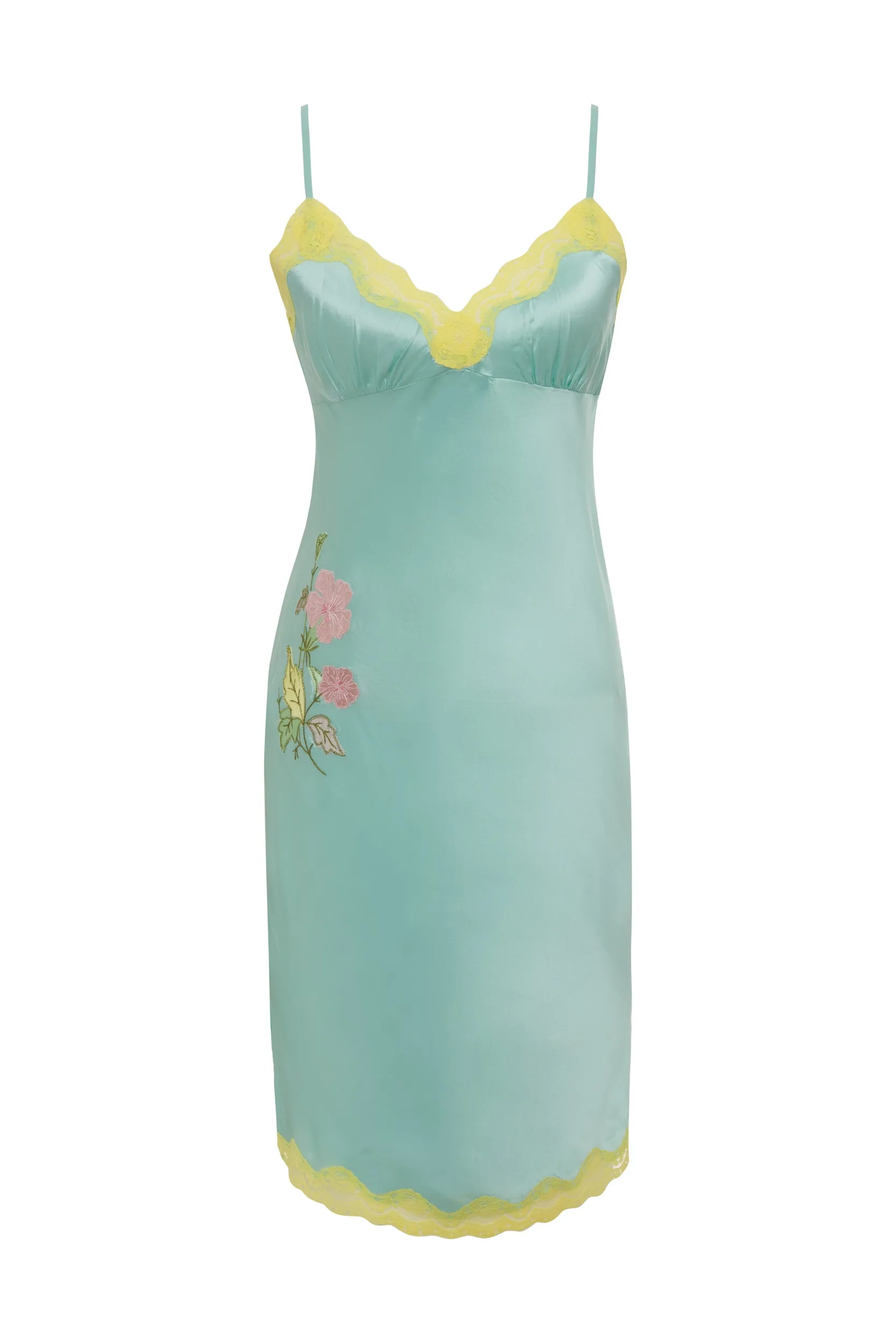 Applique Slip Dress