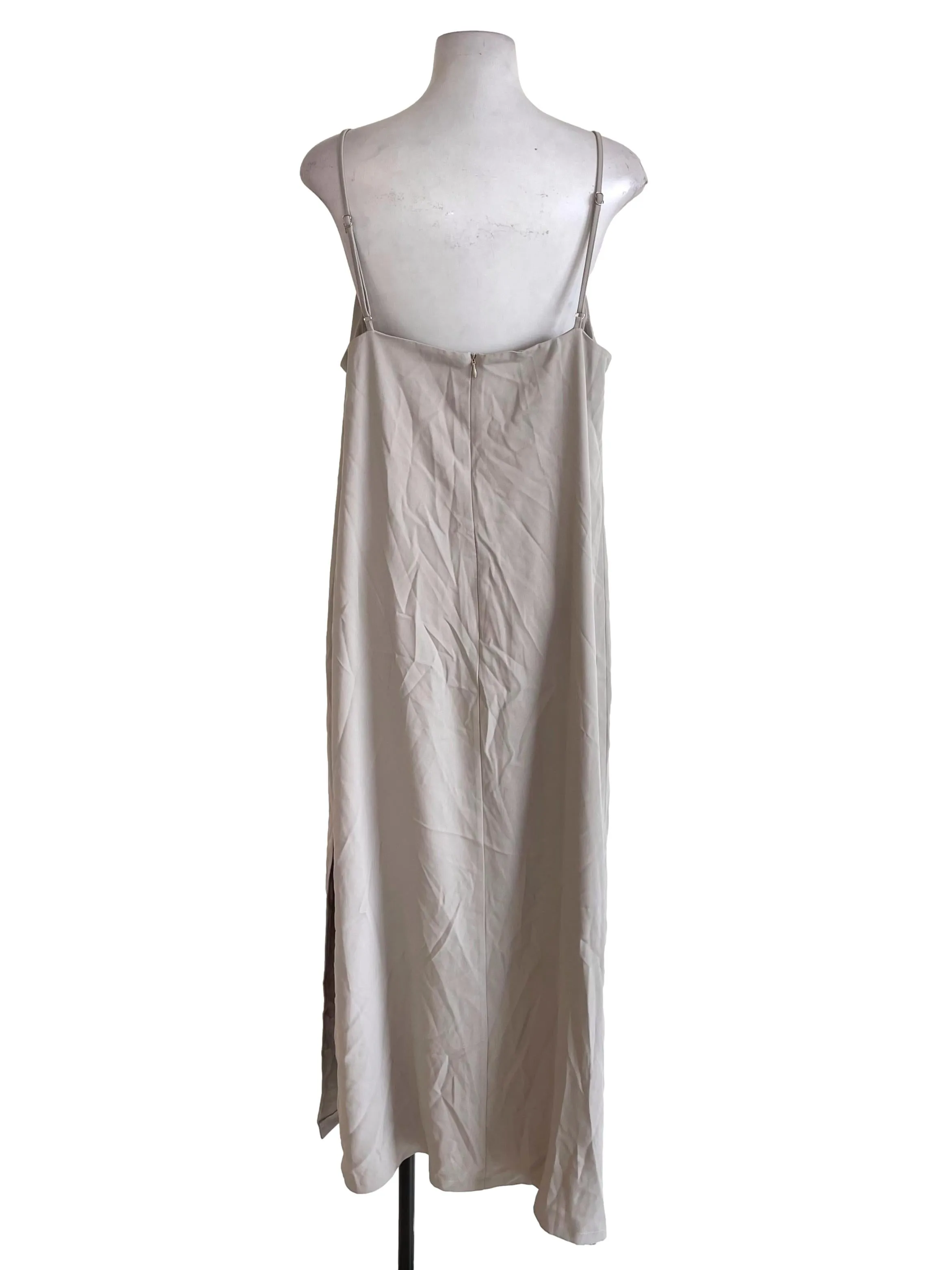 Ash Beige Loose Slip Dress