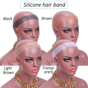 Ashimary Non Slip Transparent Silicone Band Adjustable Elastic Band