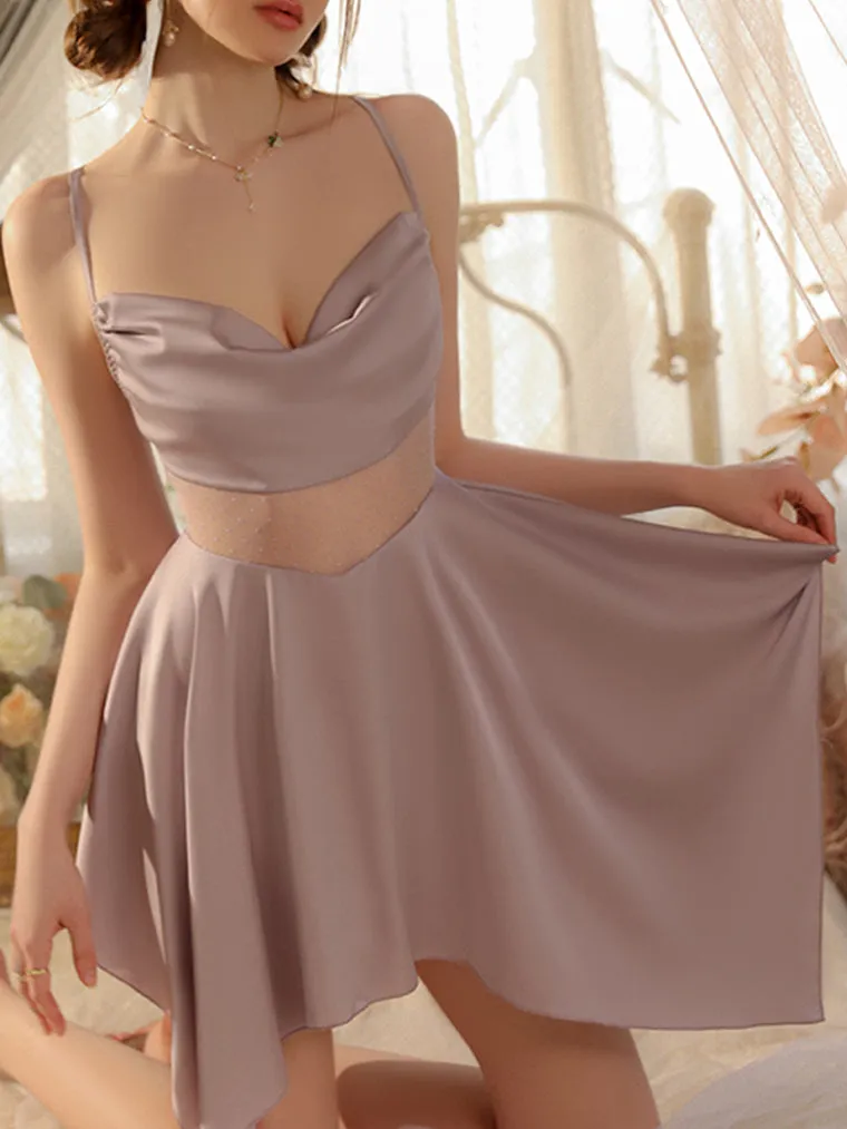 Asymmetrical Cowl Neck Slip