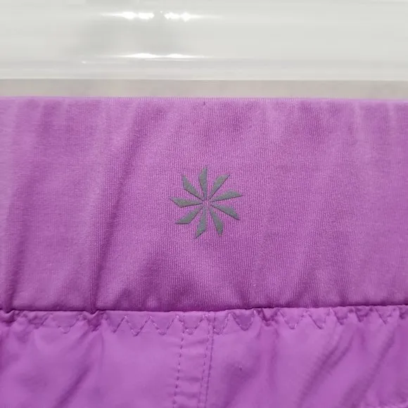 Athleta shorts XS Go The Distance Thistle Purple loose fit athletic gym workout