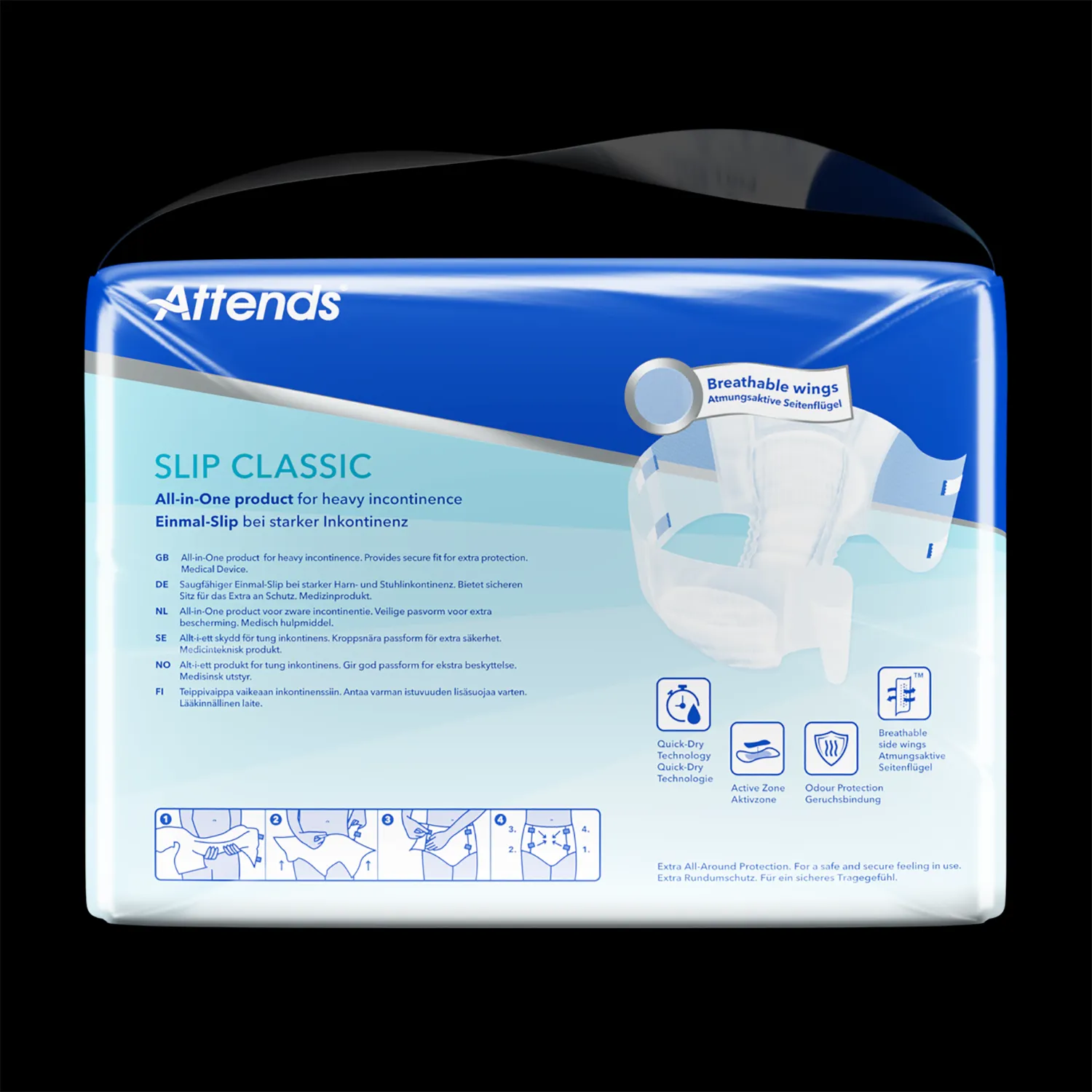 Attends Slip Classic 10 | Large | Pack of 15
