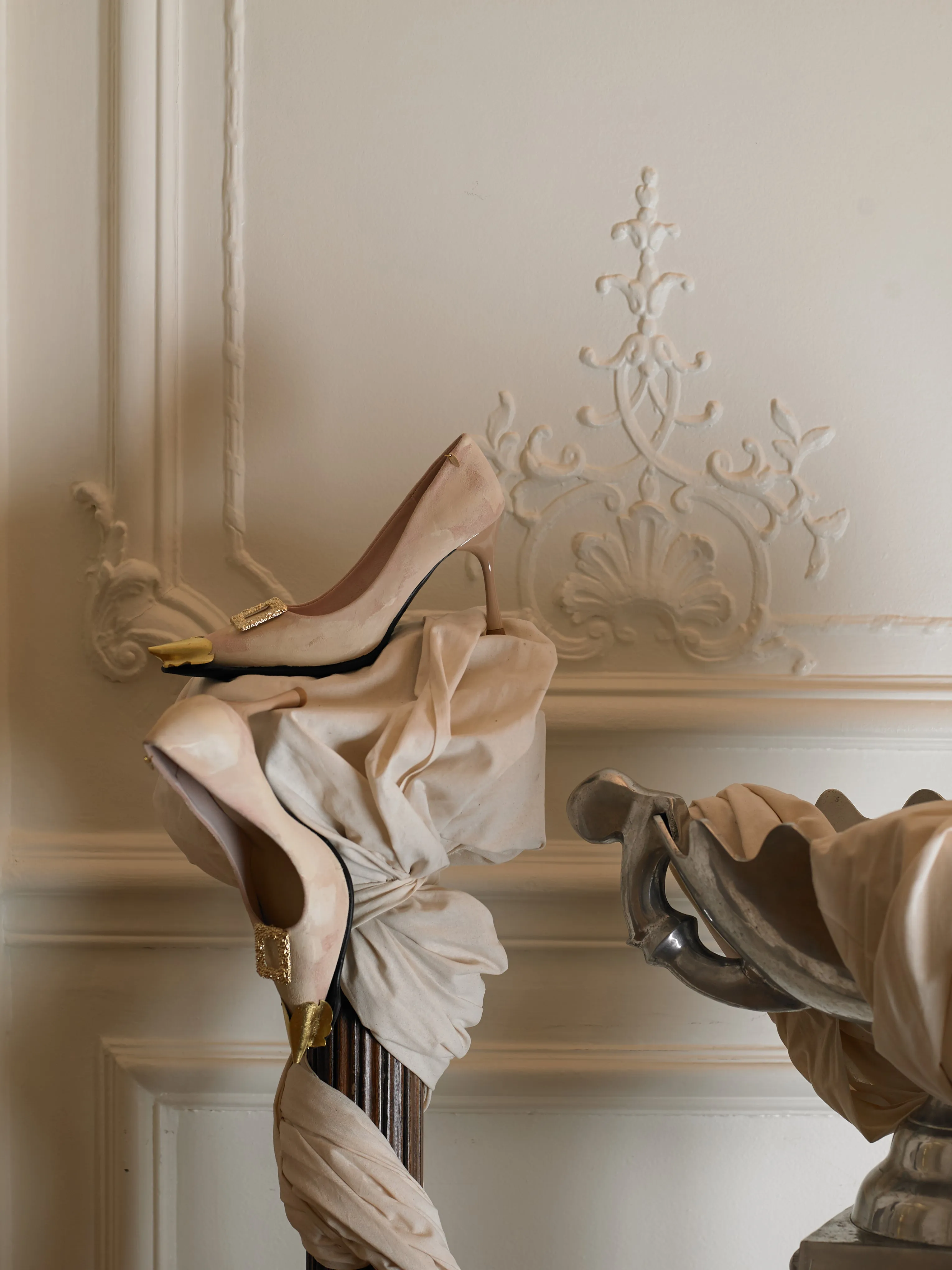 Attina Heeled Mules - Sand