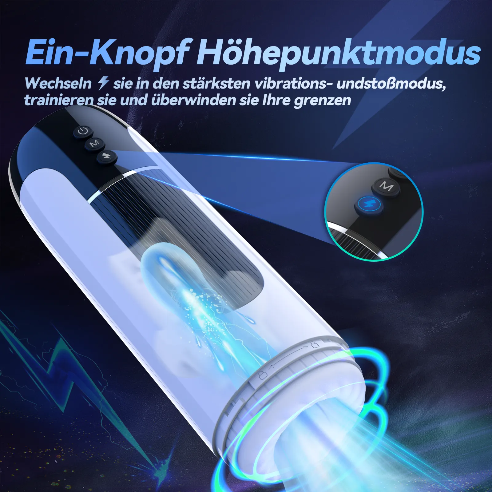 Automatic Male Masturbators Cup with 7 Thrusting & Vibration Modes