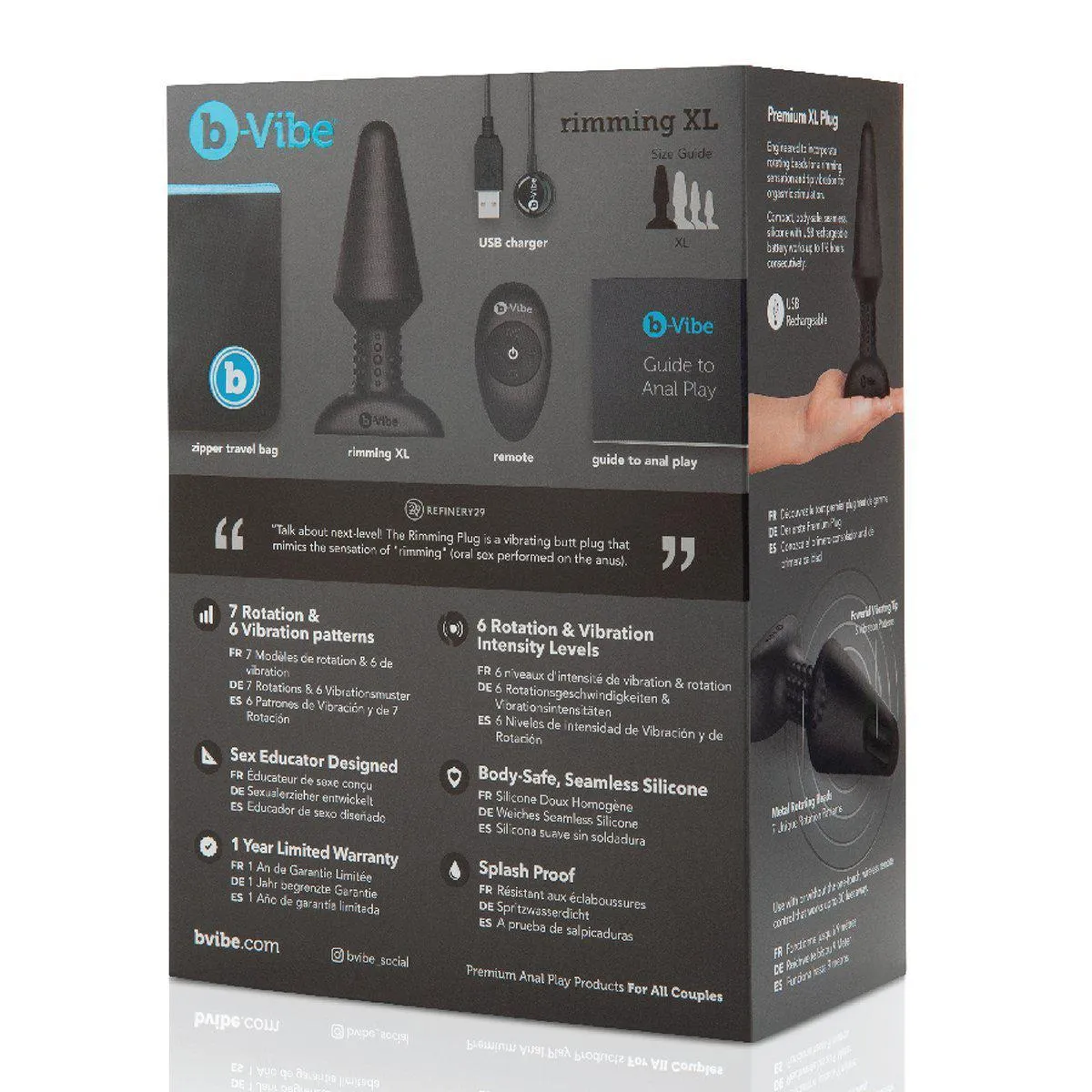 b-Vibe XL Rimming Plug