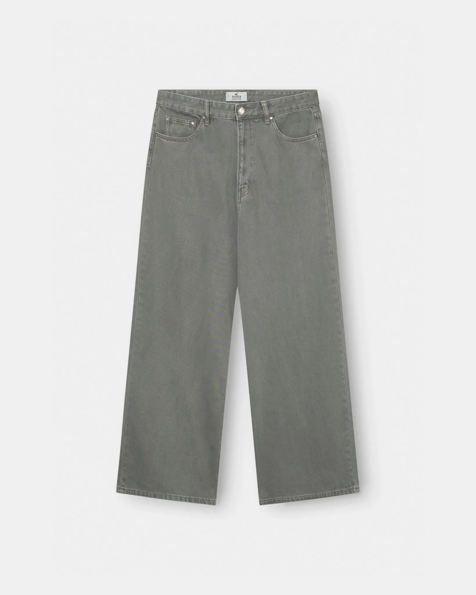 Baggy Denim Jeans Khaki Green