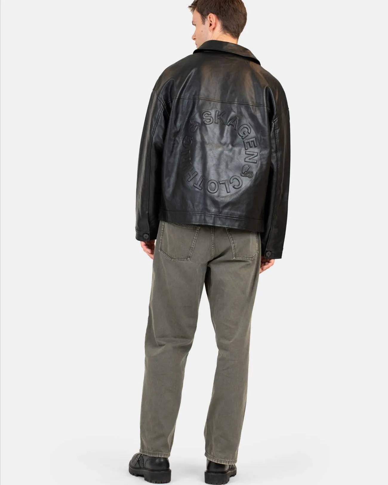 Baggy Denim Jeans Khaki Green