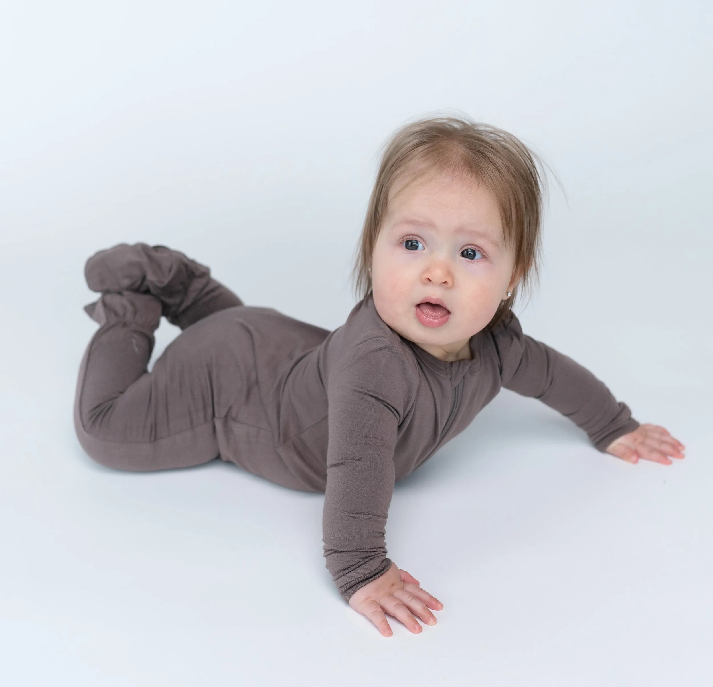 Bamboo Zip Up Footies (Antler)